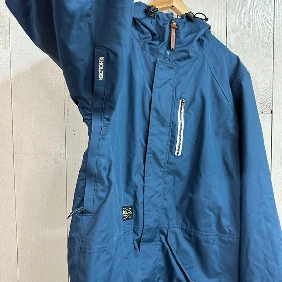Holden Mens Blue Hooded Snowboard Ski Jacket Size Large Portland Oregon